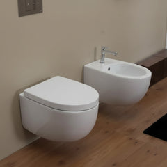 Esedra Bull wc sospeso bianco opaco MWWCSBLL-001
