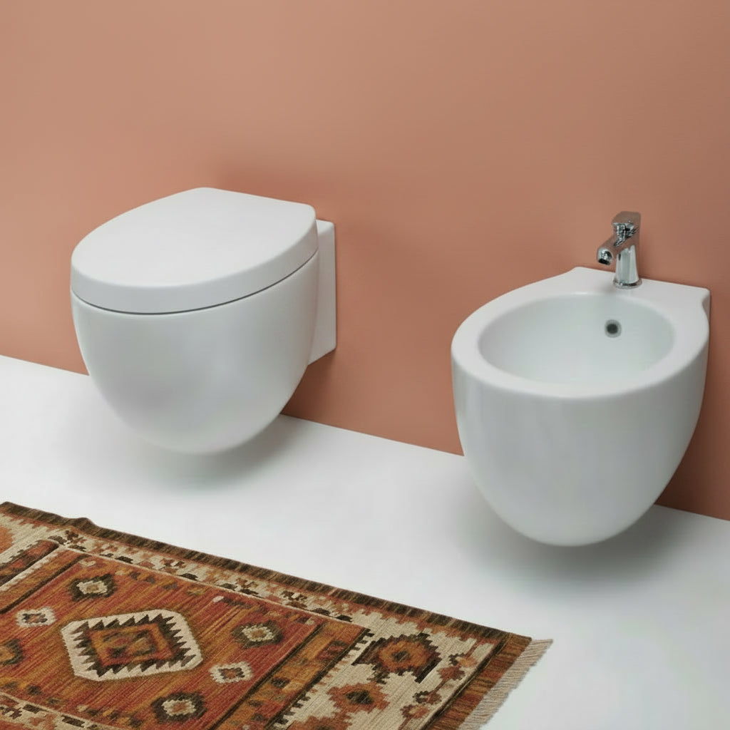 Esedra Fly wc sospeso completo di copriwater WCFY
