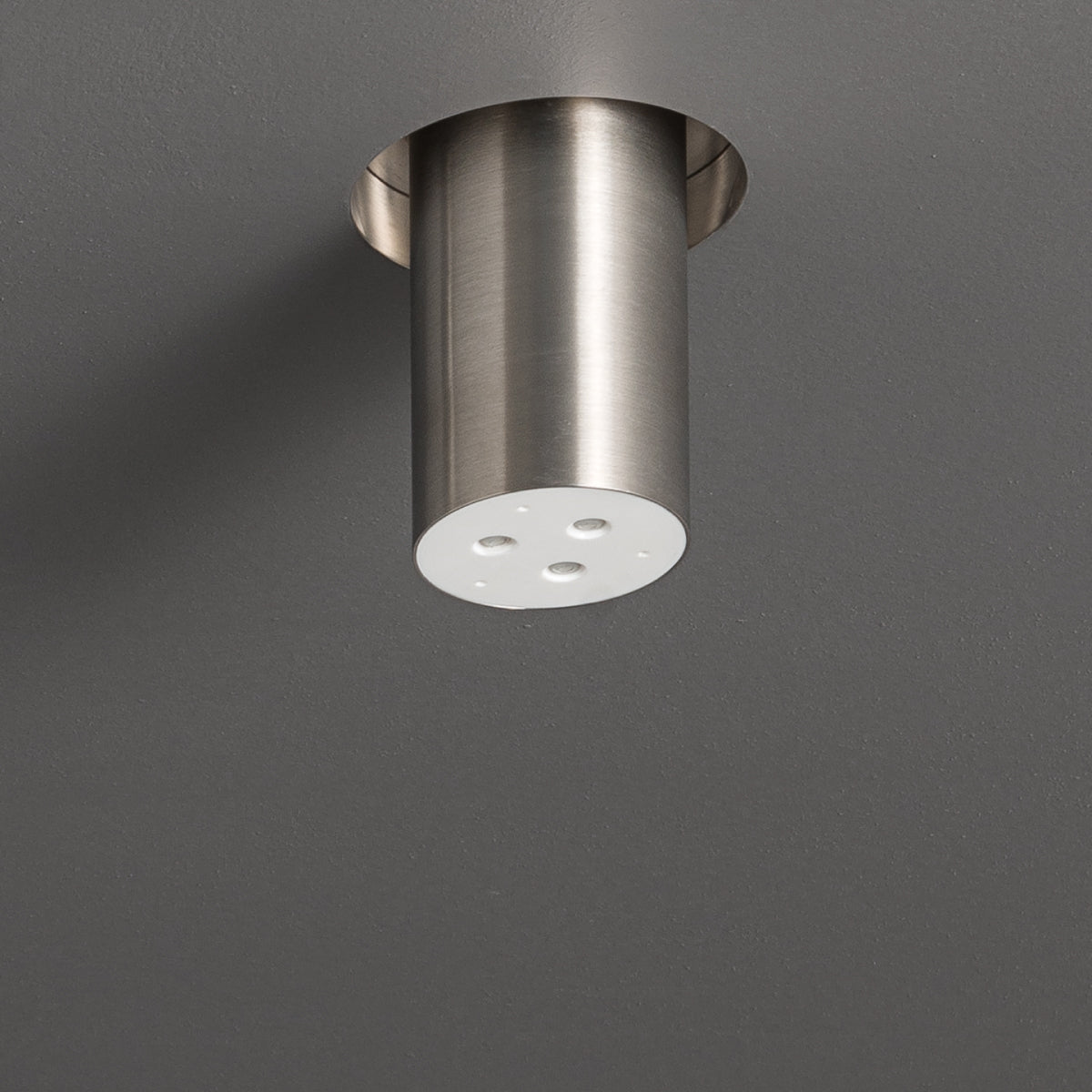 Ceadesign FREE IDEAS COLLECTION - Shower head with Delrin® ends and spiral jets, semi-recessed installation - FRE122+INC08