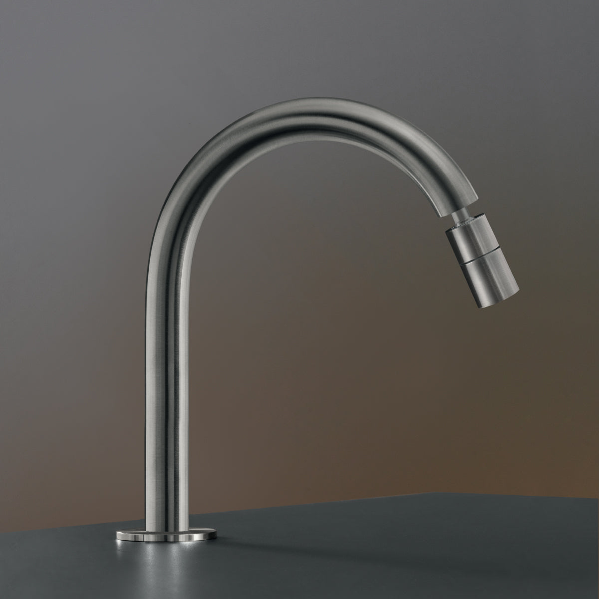 Ceadesign FRE IDEAS COLLECTION - Swivel and adjustable deck-mounted spout with under-counter fixing option, satin finish - FRE55