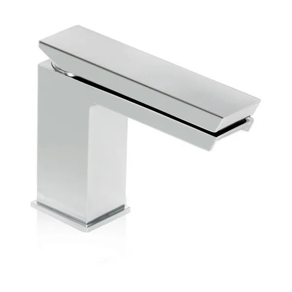 Fromac Mini Razor rubinetto lavabo con bocca a cascata e scarico click-clack 8512B - cromo