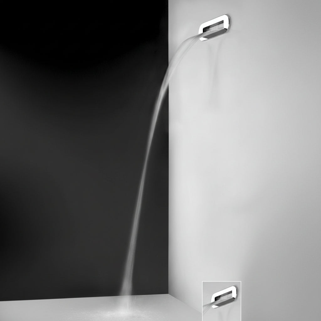 Gessi Ovale soffione doccia a cascata 39890-238 - Mirror Steel