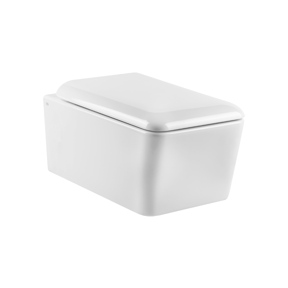 Gessi Rettangolo wc sospeso senza brida con copriwater soft-close incluso 37573 -  bianco