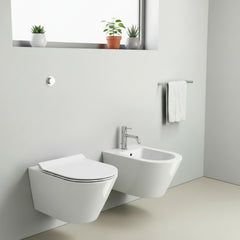 GSI CERAMICA Kube X wc sospeso senza brida 941511 -  bianco lucido