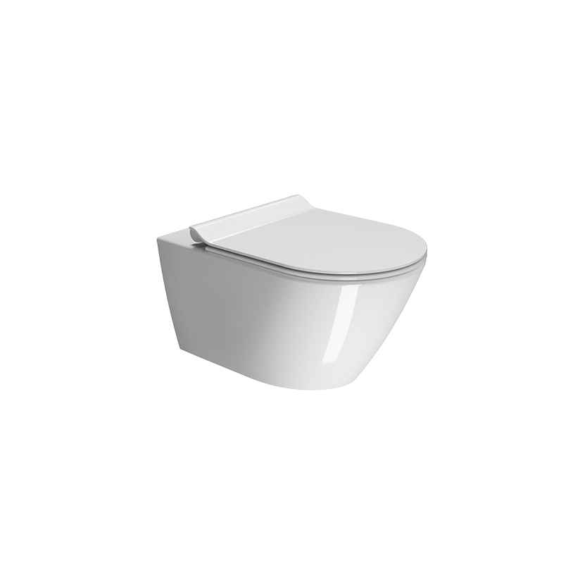 GSI CERAMICA Kube X wc sospeso senza brida 941511 -  bianco lucido