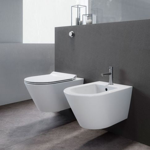 GSI CERAMICA Kube X bidet sospeso 946511 - bianco lucido