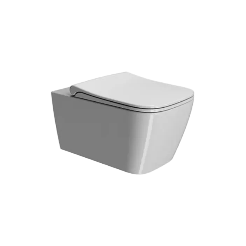 GSI CERAMICA Nubes wc sospeso senza brida 961511 - bianco lucido