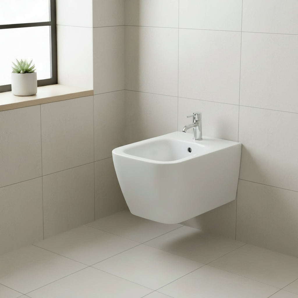 GSI CERAMICA Nubes bidet sospeso 9665111 - bianco lucido