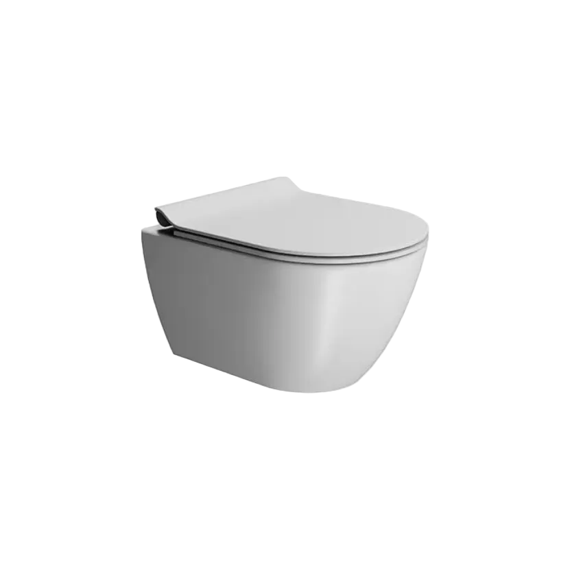 GSI CERAMICA Pura 50 wc sospeso senza brida 8816109 - bianco opaco