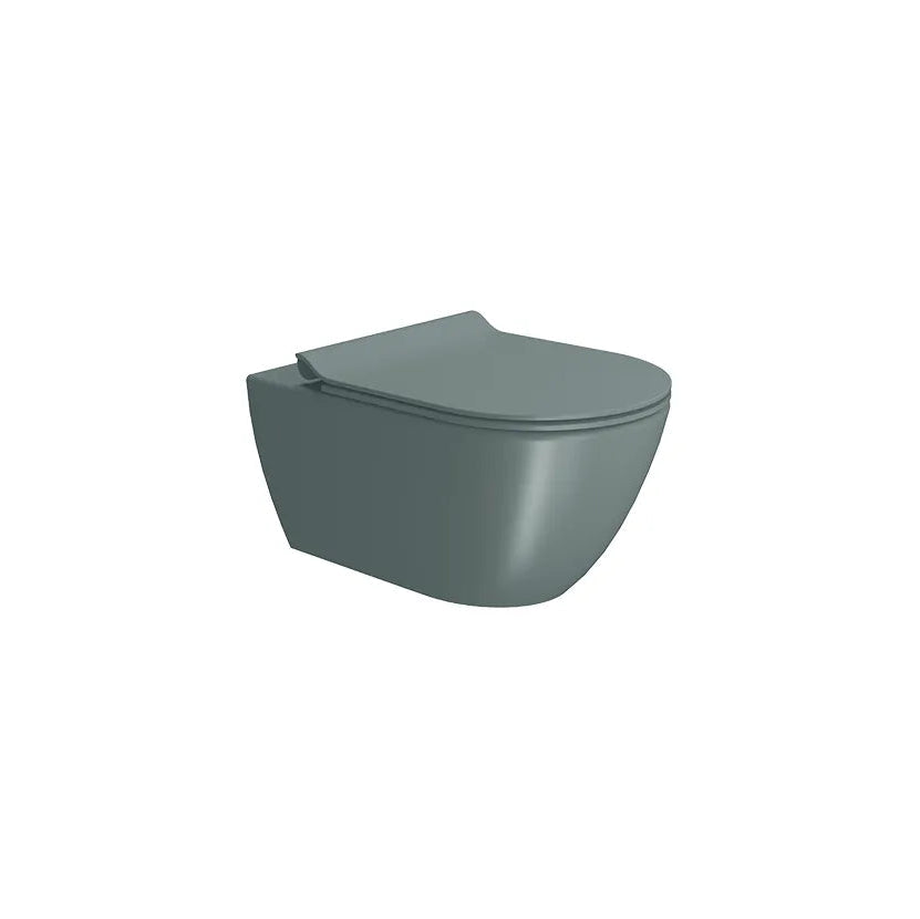 GSI CERAMICA Pura 55 wc sospeso senza brida 881504 - Agave
