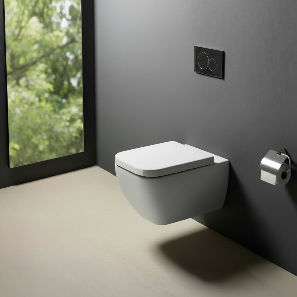 GSI CERAMICA Traccia King wc sospeso 691511 -  bianco luucido