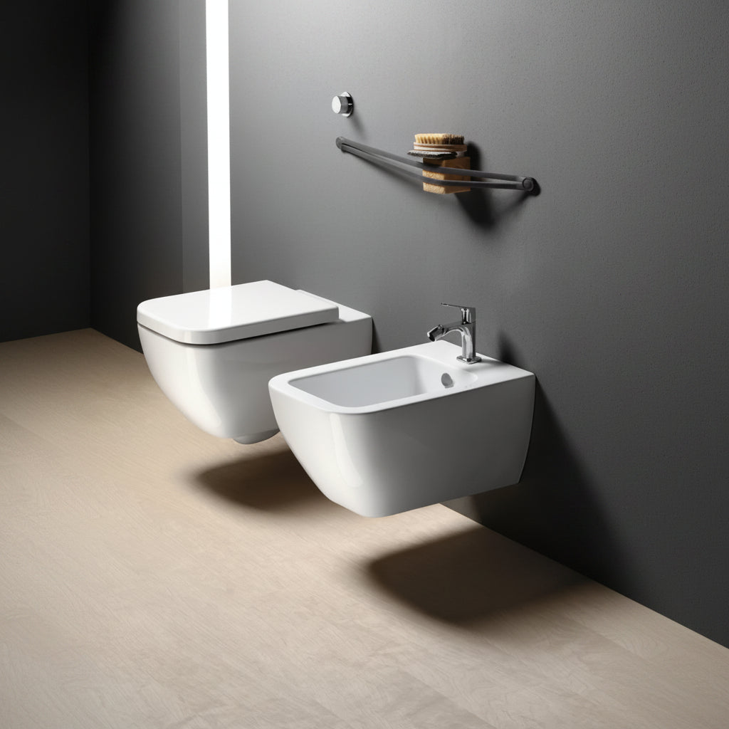 GSI CERAMICA Traccia King bidet sospeso 6921111 -  Bianco lucido