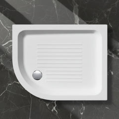 GSI CERAMICA H11 piatto doccia angolare sinistro in ceramica 70x90cm 459511 - Bianco lucido