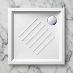 GSI CERAMICA H6 Piatto doccia in ceramica 80X80cm 338611 - Bianco