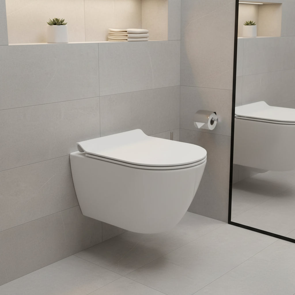 GSI CERAMICA Pura 50 wc sospeso senza brida 8816 