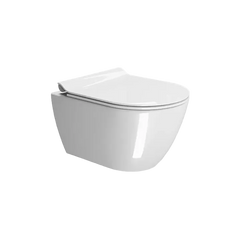 GSI CERAMICA Pura 50 wc sospeso senza brida 8816111 - bianco lucido