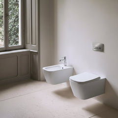 GSI CERAMICA Nubes wc sospeso senza brida 961511 - bianco lucido