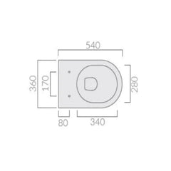 Galassia Core wc a terra 7351 - disegno tecnico