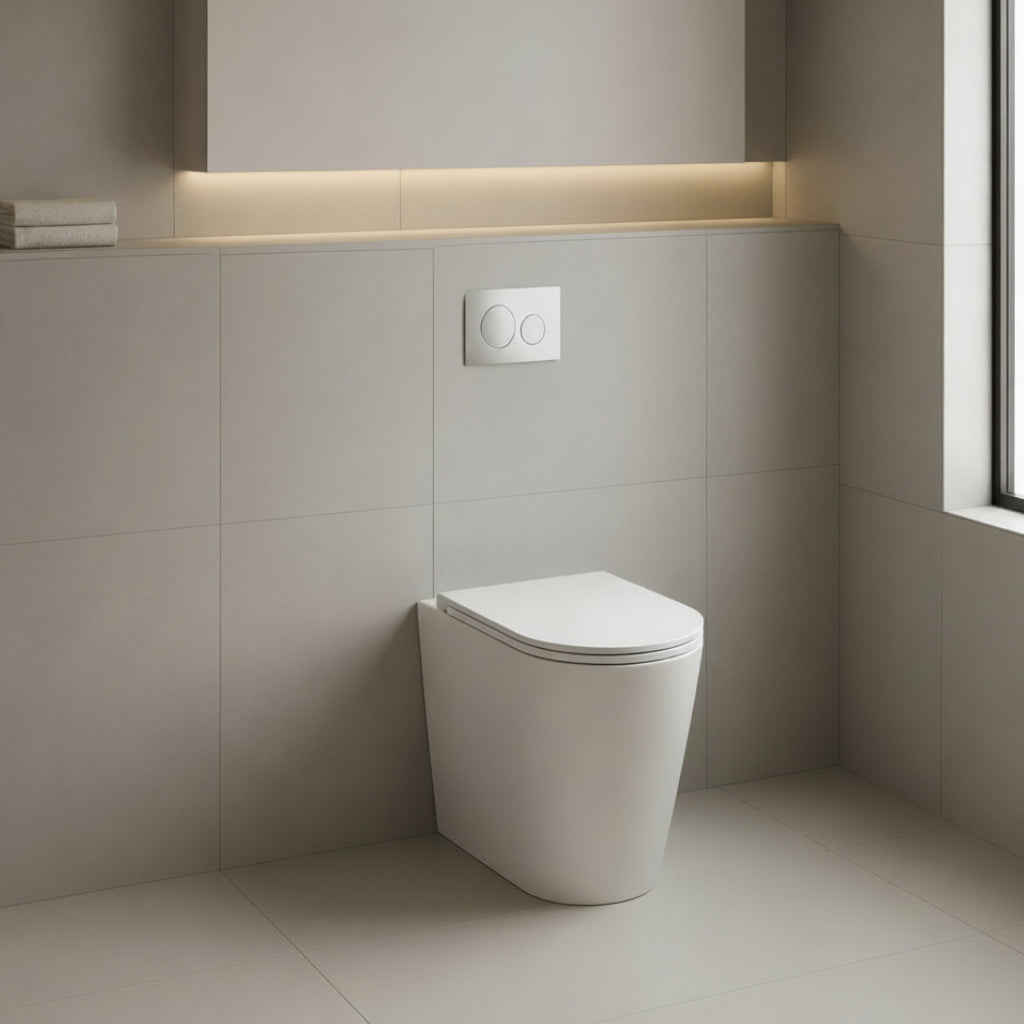 Galassia Core wc a terra 7351 - bianco lucido