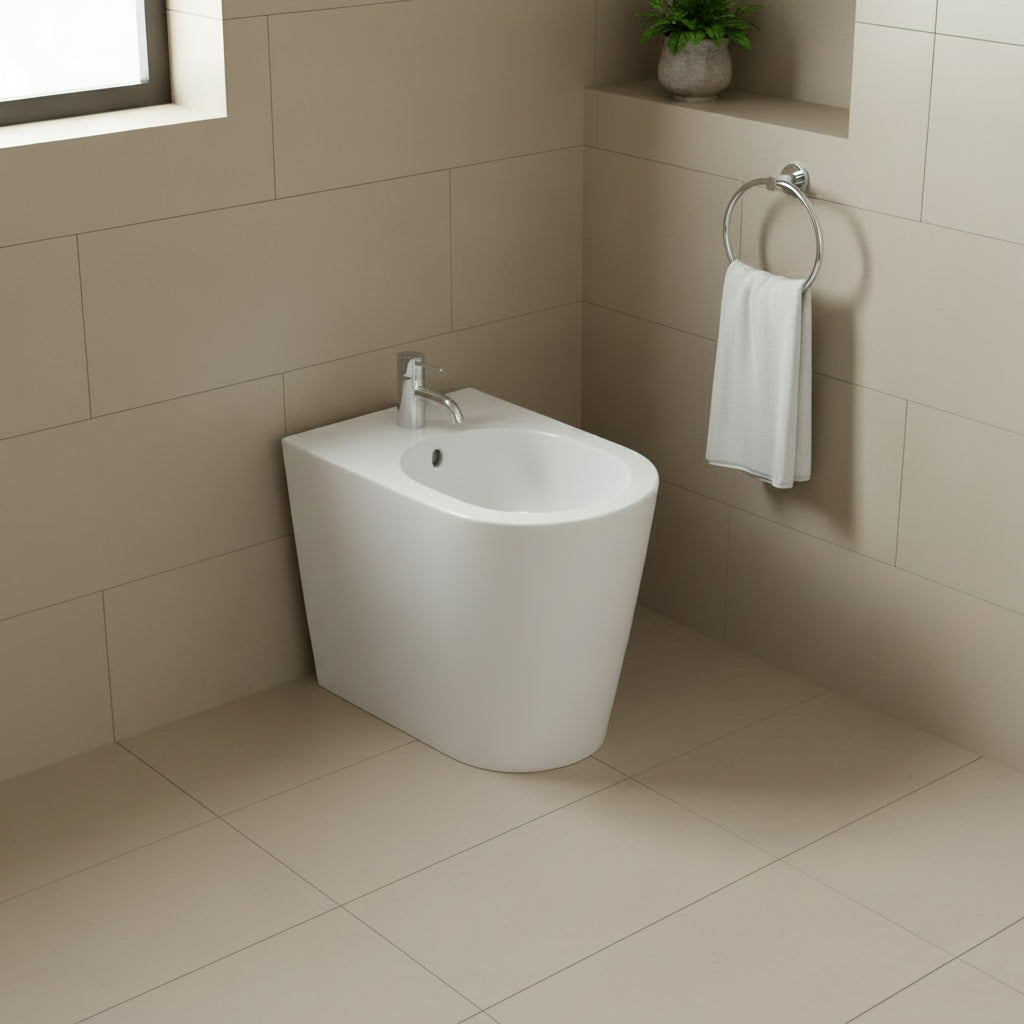 Galassia Core bidet a terra 7352 - bianco lucido