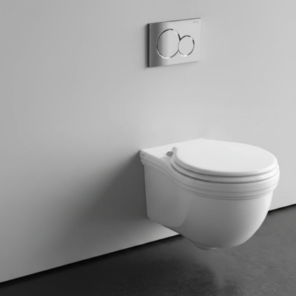 Galassia Ethos wc sospeso con copriwater soft-close 8439 + 8482 - Bianco