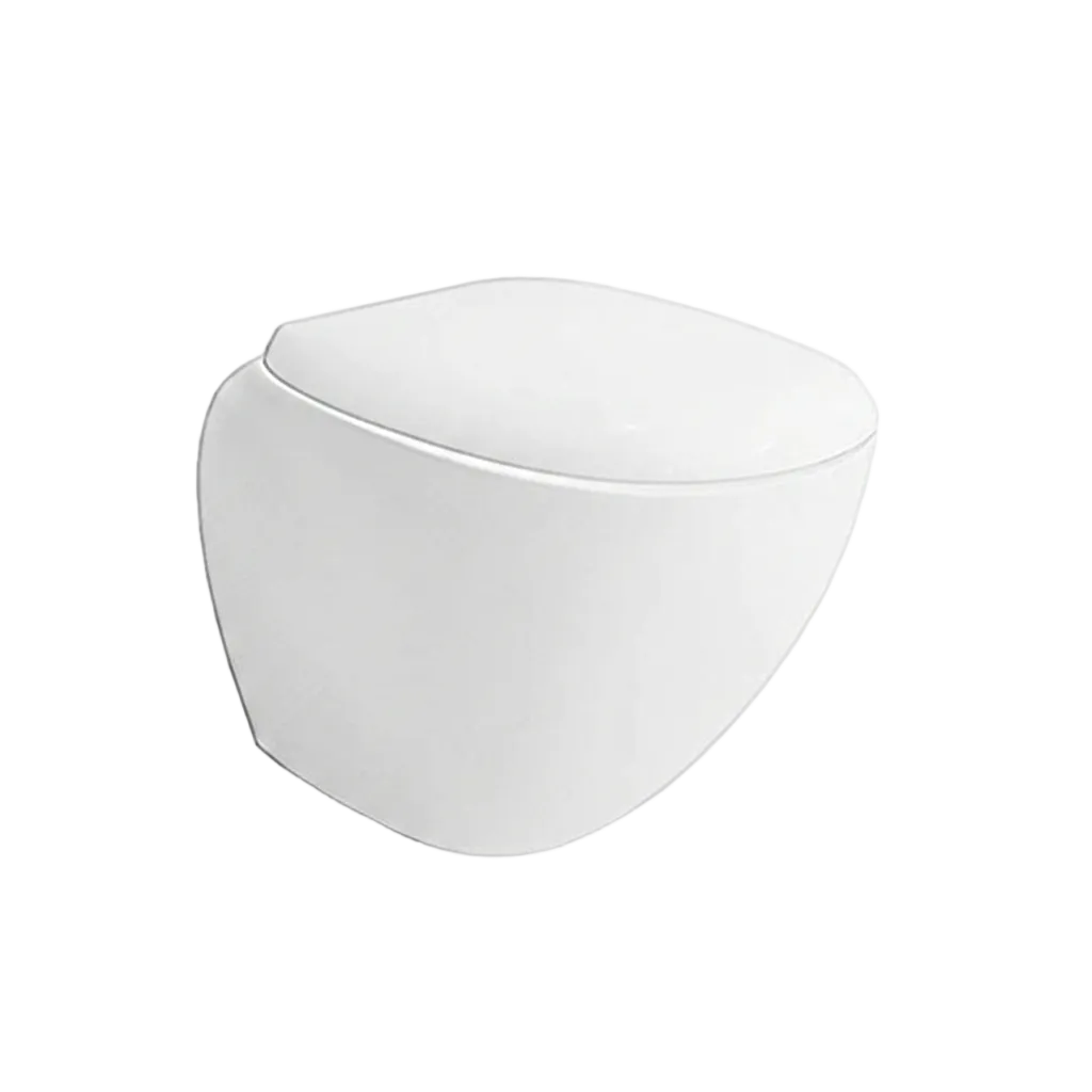 Geberit Easy wc a terra con copriwater avvolgente 42340 - bianco lucido