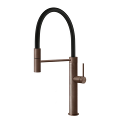 Gessi 316 Cesello semi-professional kitchen faucet with single-jet pull-out shower 60014