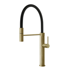 Gessi 316 Cesello semi-professional kitchen faucet with single-jet pull-out shower 60014