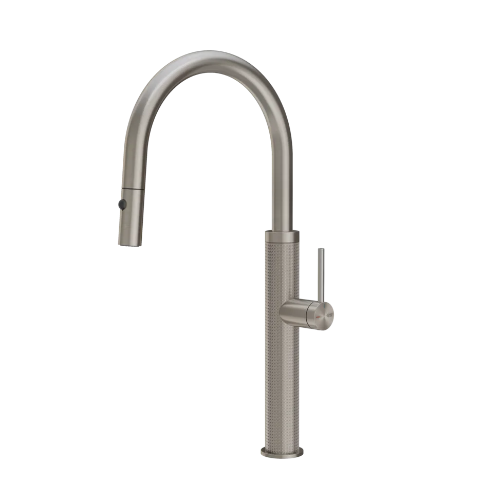 Gessi 316 Cesello rubinetto cucina con canna girevole e doccetta estraibile doppio getto 60026