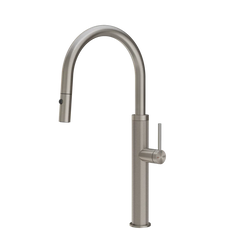 Gessi 316 Cesello rubinetto cucina con canna girevole e doccetta estraibile doppio getto 60026