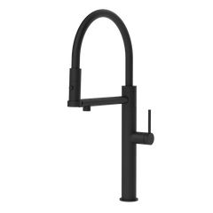 Gessi 316 Cesello semi-professional kitchen faucet with swivel spout and double jet 60214
