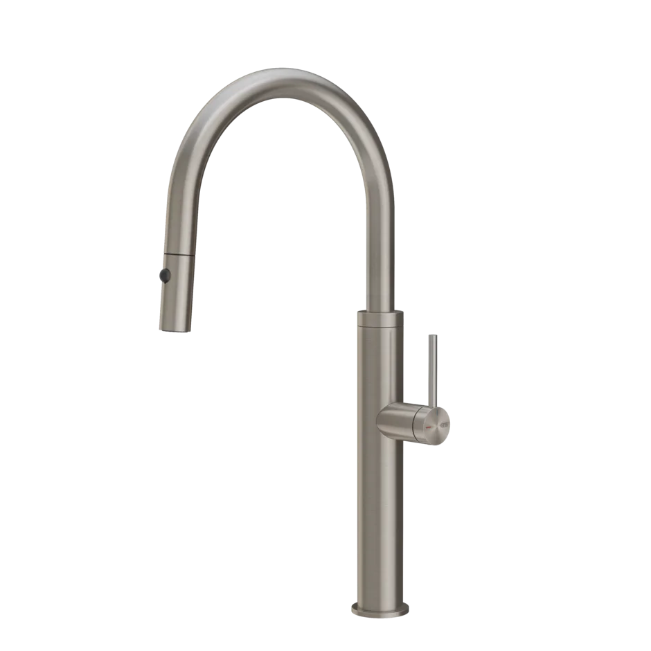 Gessi 316 Flessa rubinetto cucina con canna girevole e doccetta estraibile doppio getto 60022