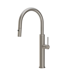 Gessi 316 Flessa rubinetto cucina con canna girevole e doccetta estraibile doppio getto 60022