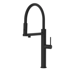 Gessi 316 Flessa semi-professional kitchen faucet with swivel spout and double jet 60210