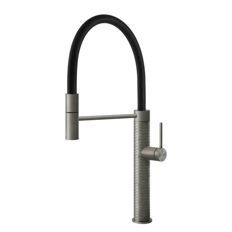 Gessi 316 Meccanica rubinetto cucina semi professionale con doccetta estraibile mono getto 60012