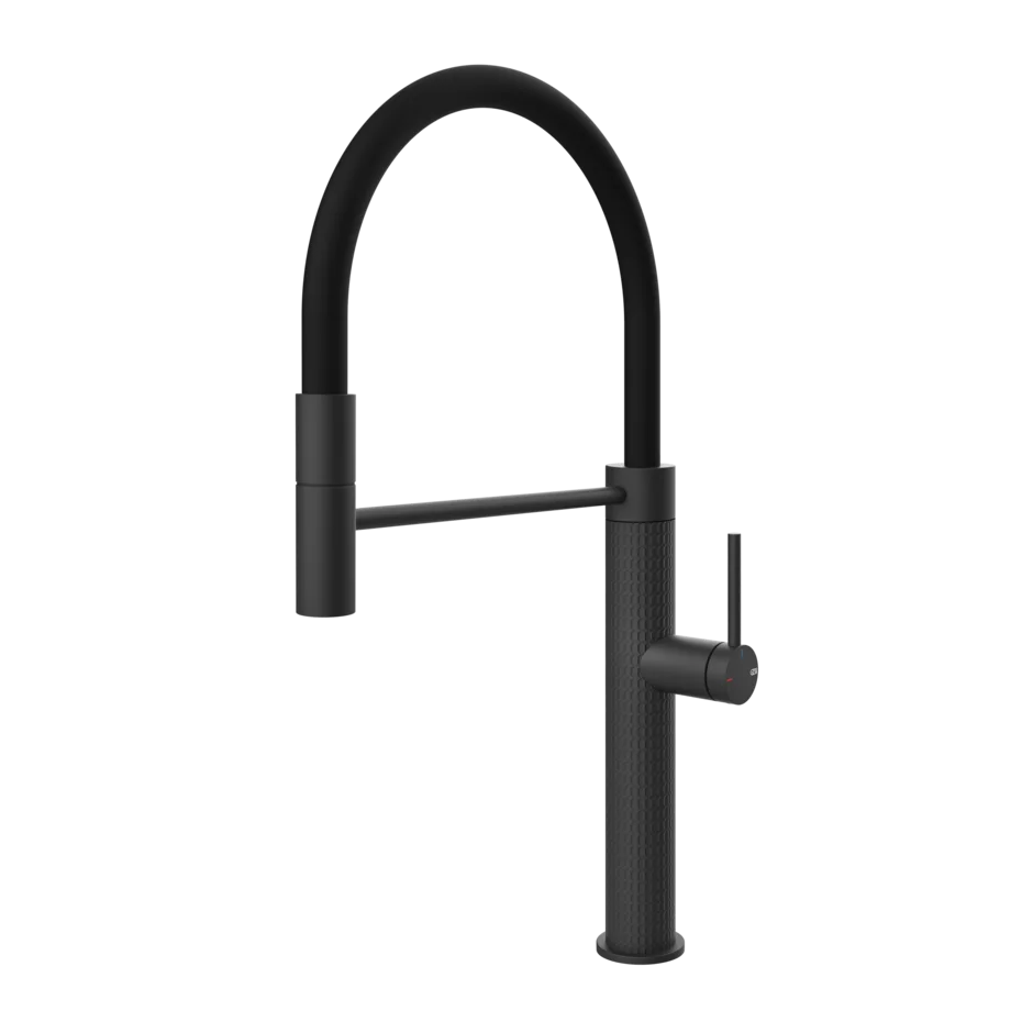 Gessi 316 Meccanica semi-professional kitchen faucet with single-jet pull-out shower 60012