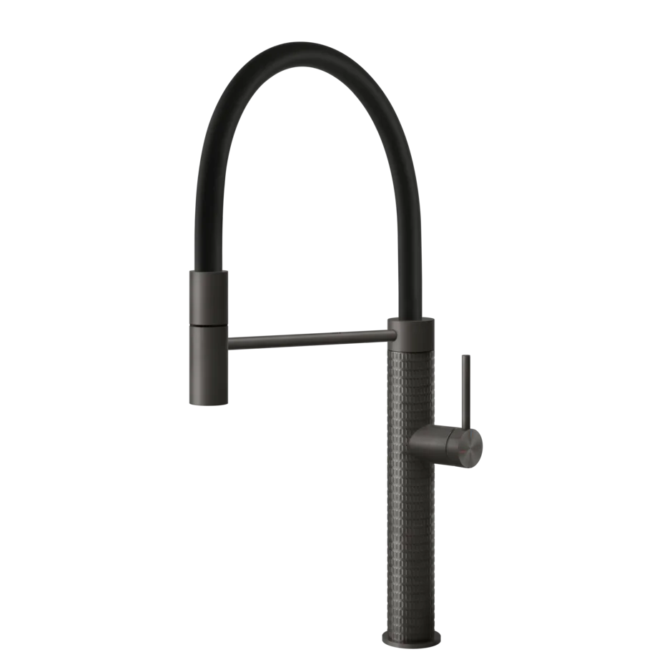 Gessi 316 Meccanica semi-professional kitchen faucet with single-jet pull-out shower 60012
