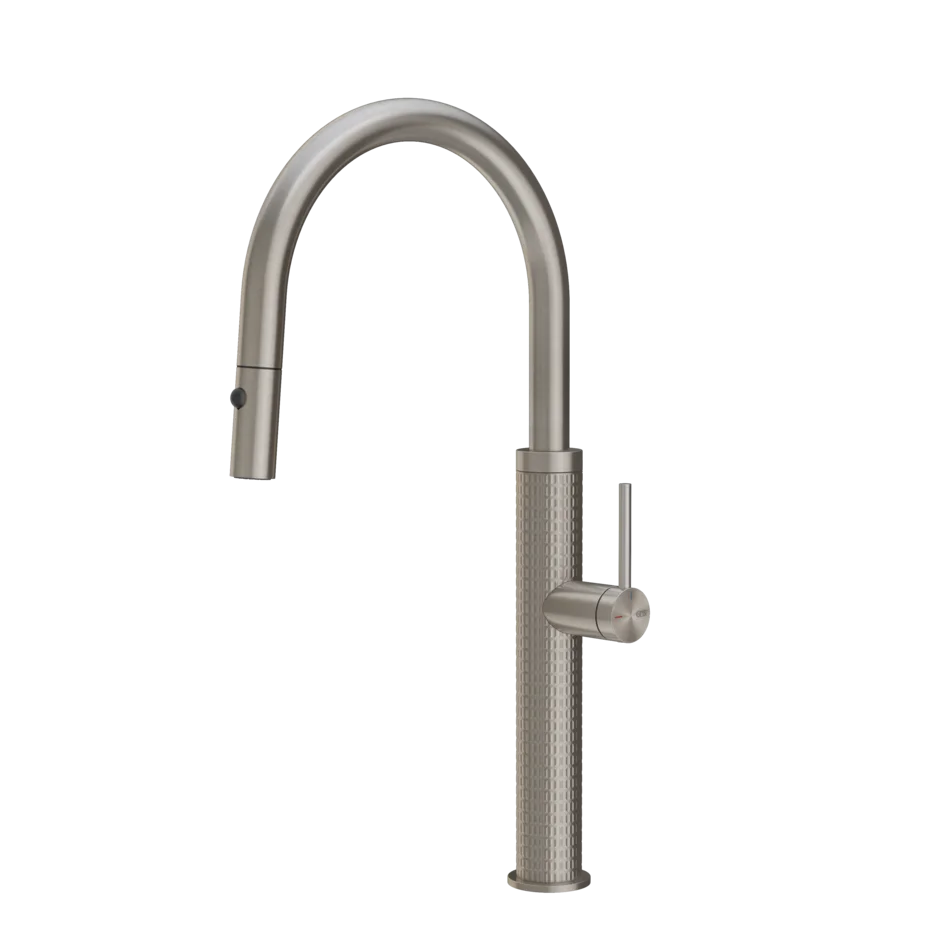 Gessi 316 Meccanica rubinetto cucina con canna girevole e doccetta estraibile doppio getto 60024