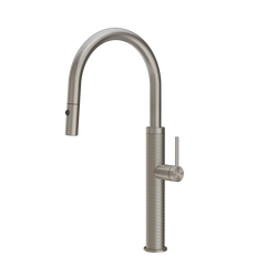 Gessi 316 Meccanica rubinetto cucina con canna girevole e doccetta estraibile doppio getto 60024