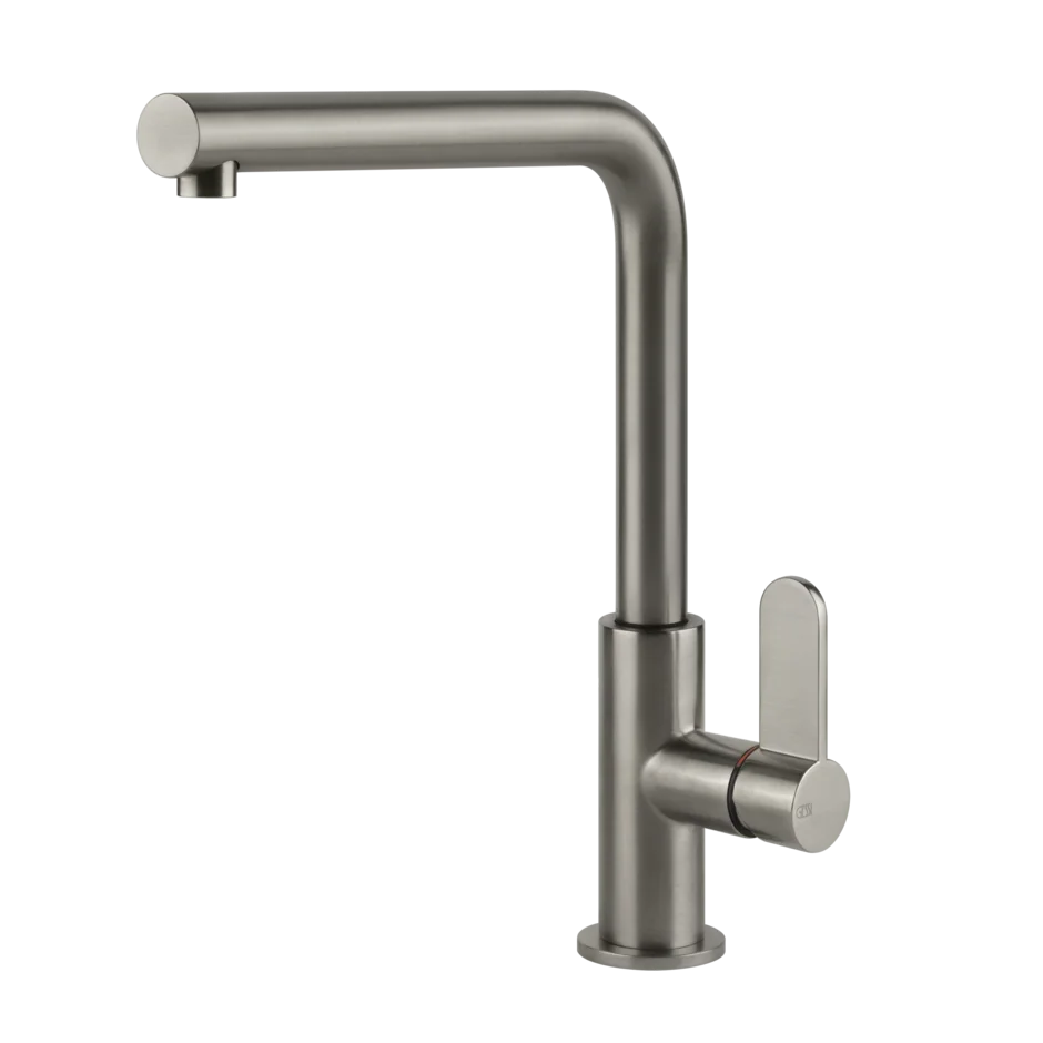Gessi Acciaio rubinetto cucina con canna girevole 60538