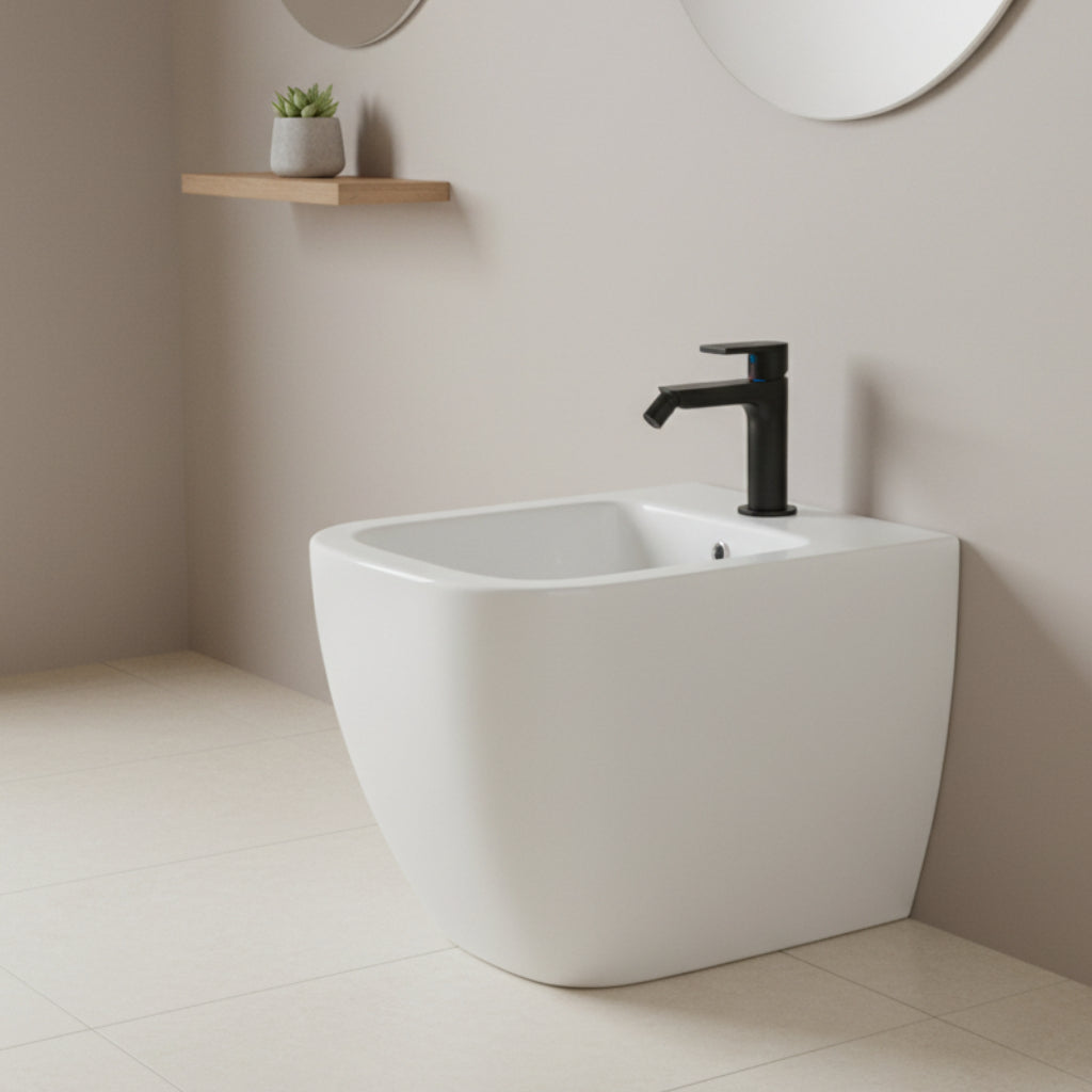 Gessi Emporio Via Manzoni rubinetto bidet con scarico 38607 - 299 Matte black