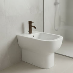 Gessi Habito Rigato rubinetto bidet con scarico 70507- 845 Dark Bronze