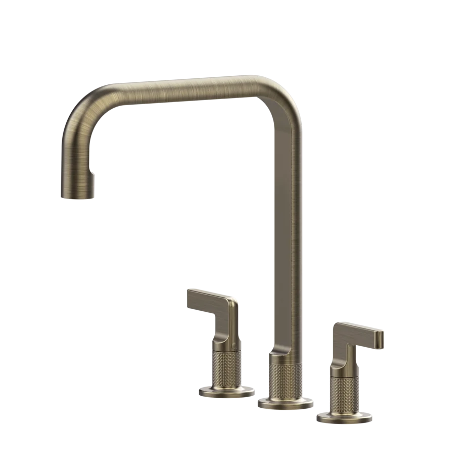 Gessi Inciso rubinetto cucina 3 fori con canna girevole 58701