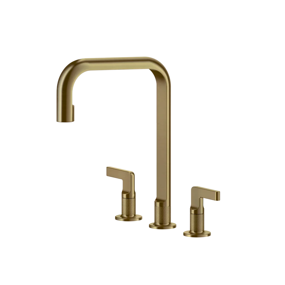 Gessi Inciso rubinetto cucina 3 fori con canna girevole 58701