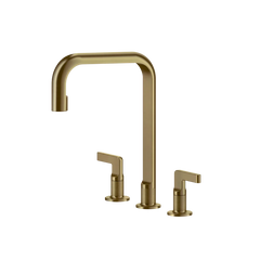 Gessi Inciso rubinetto cucina 3 fori con canna girevole 58701
