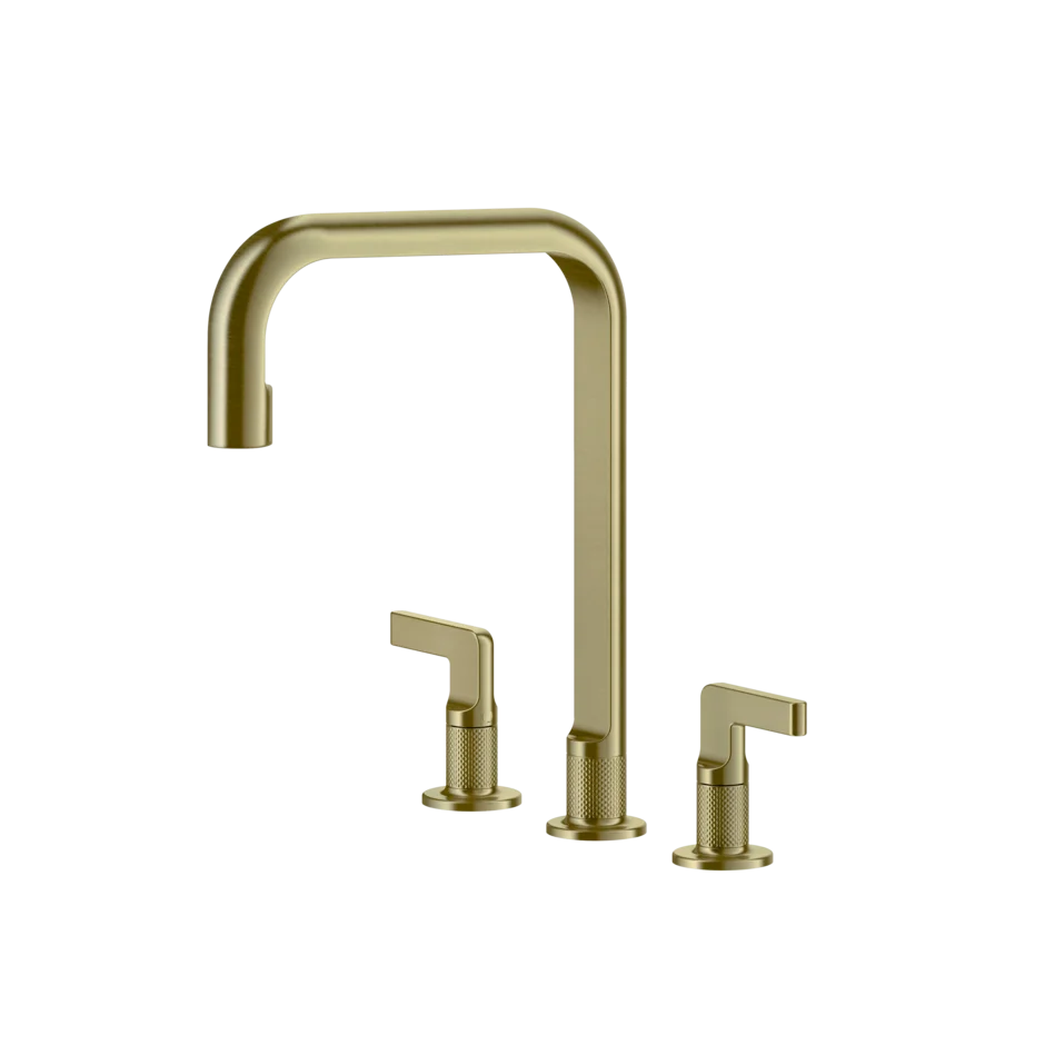 Gessi Inciso rubinetto cucina 3 fori con canna girevole 58701