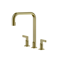 Gessi Inciso rubinetto cucina 3 fori con canna girevole 58701