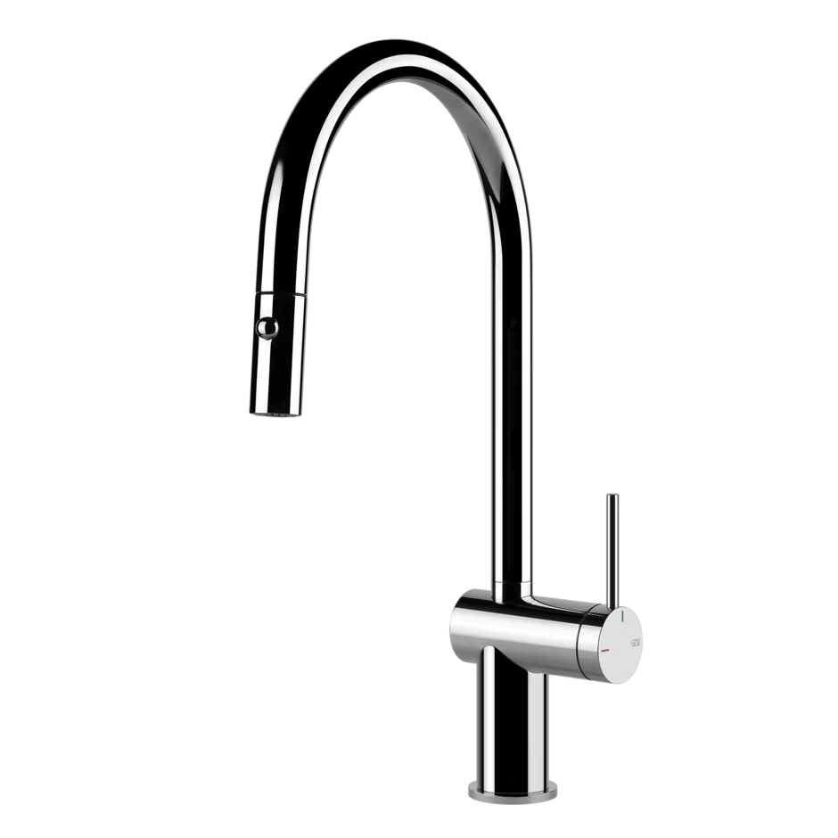 Gessi Inedito rubinetto cucina con doccetta estraibile doppio getto 60413
