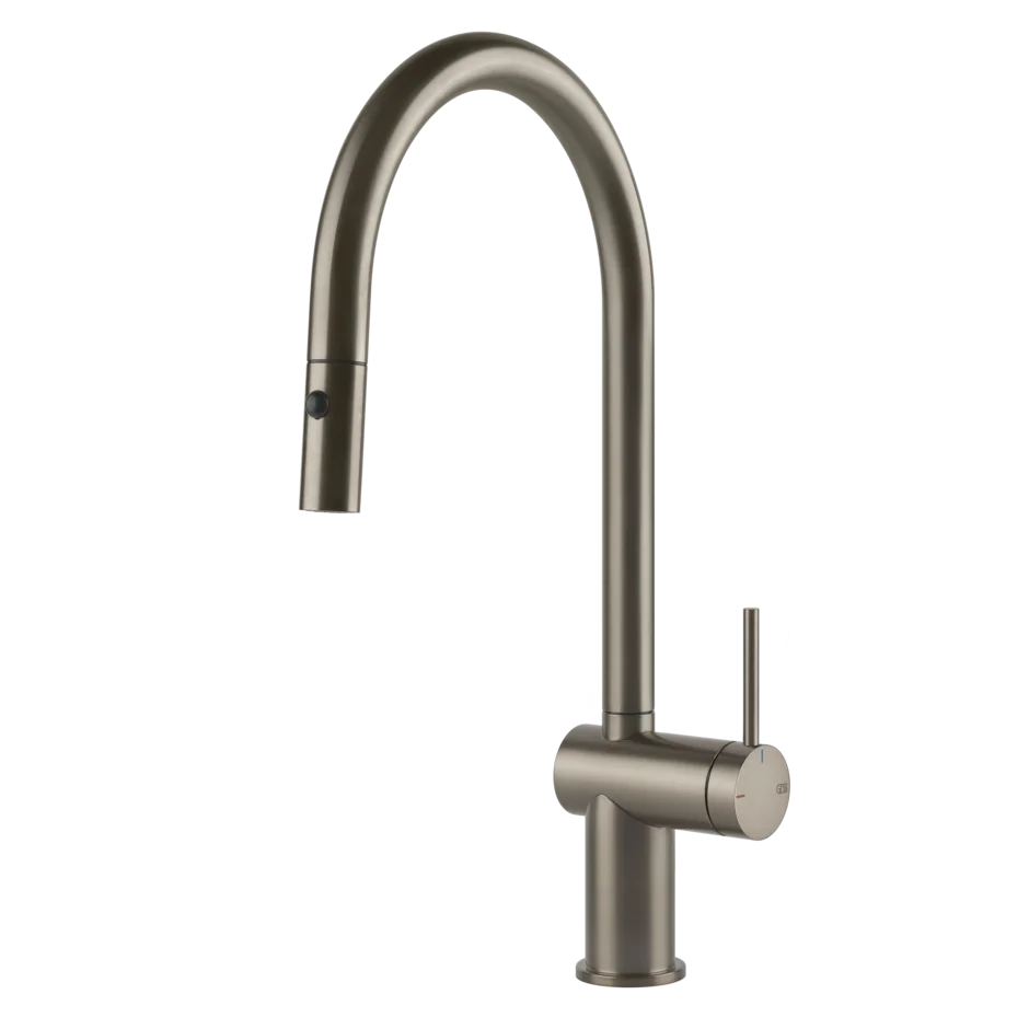 Gessi Inedito rubinetto cucina con doccetta estraibile doppio getto 60413