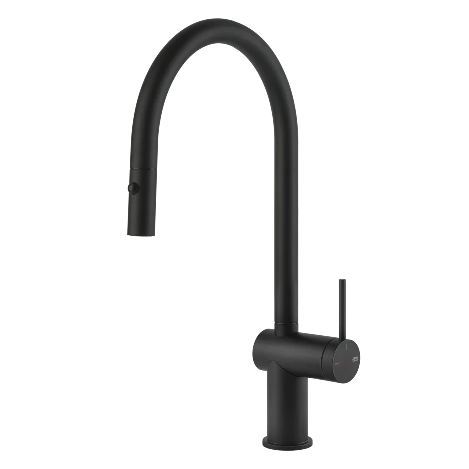 Gessi Inedito rubinetto cucina con doccetta estraibile doppio getto 60413